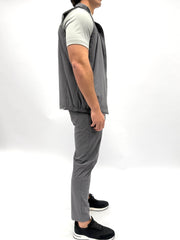 Bodywarmer set Grijs dubbelzijdig