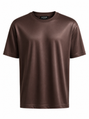 Glans shirt bruin