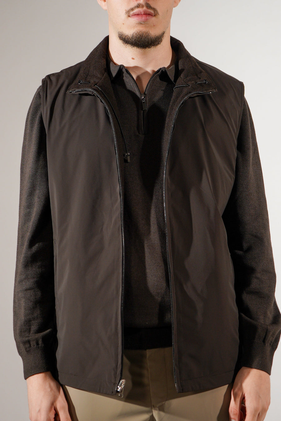 Bruine bodywarmer mm