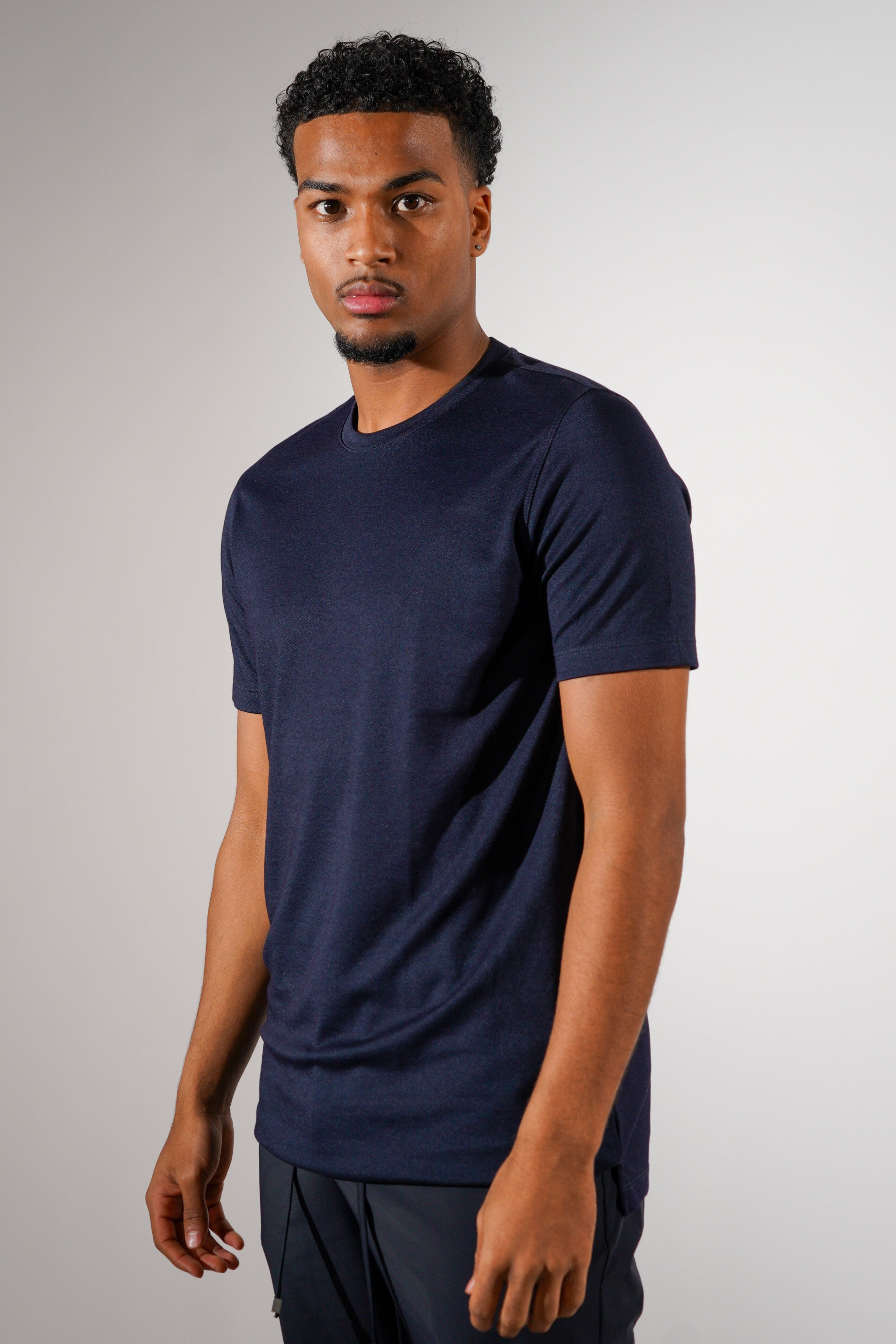Cotton shirt Navy Blauw
