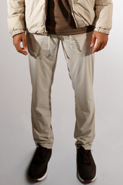 Bruine/beige dubbelzijdig puffer jas