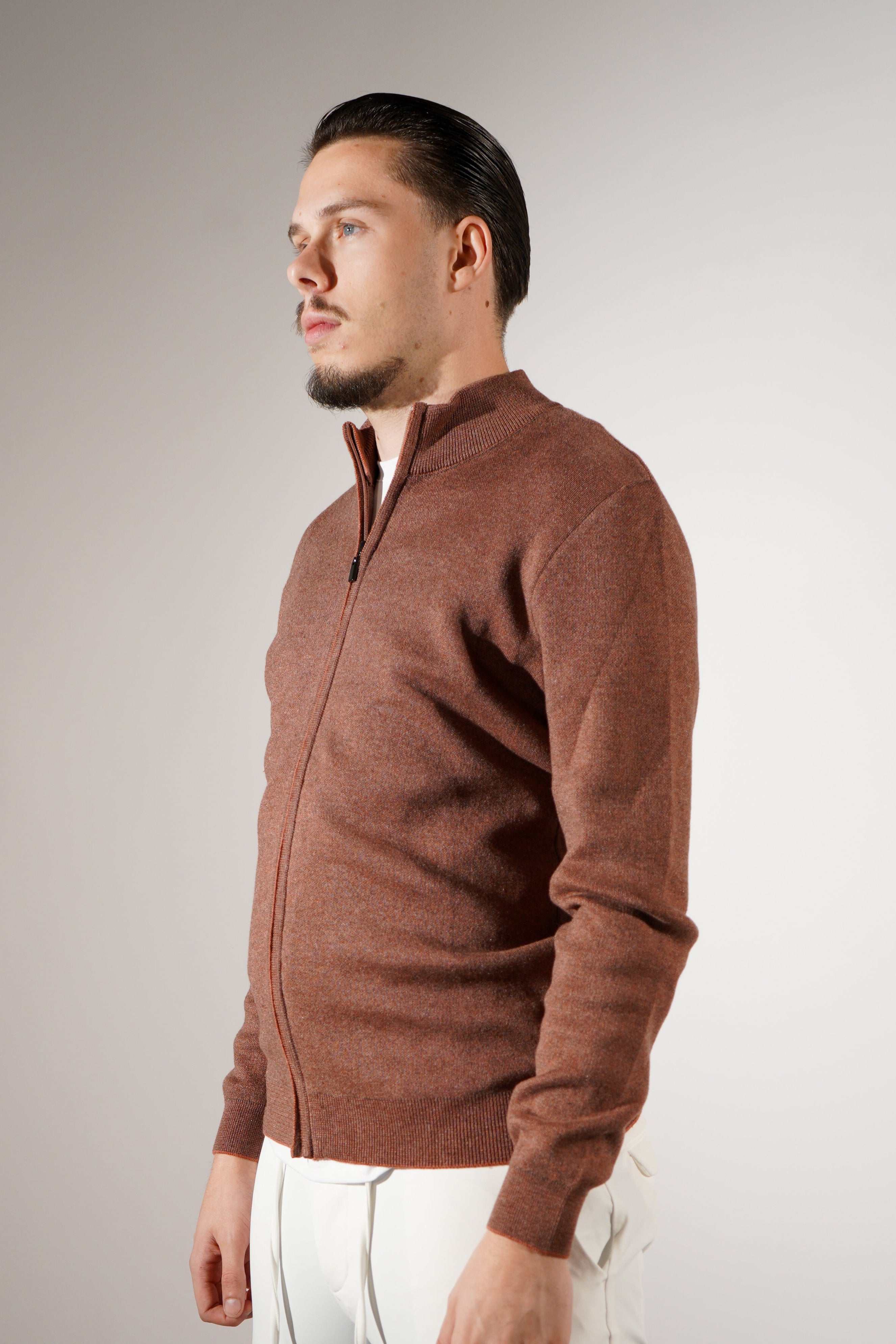 Full Zipper Lichtbordeaux