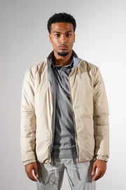 Dubbelzijdig jas grijs beige