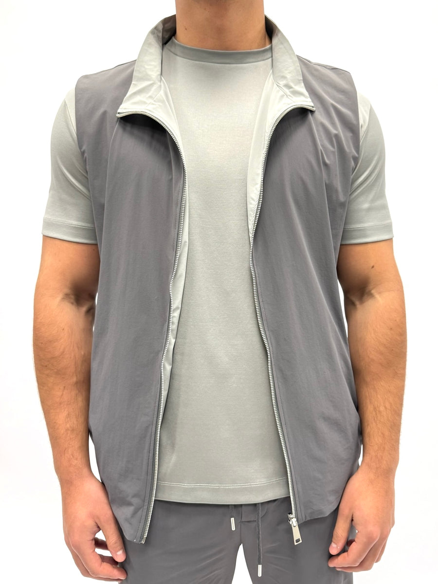 Bodywarmer set Grijs dubbelzijdig