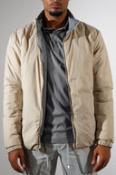 GREY BEIGE REVERSIBLE PUFFER JACKET