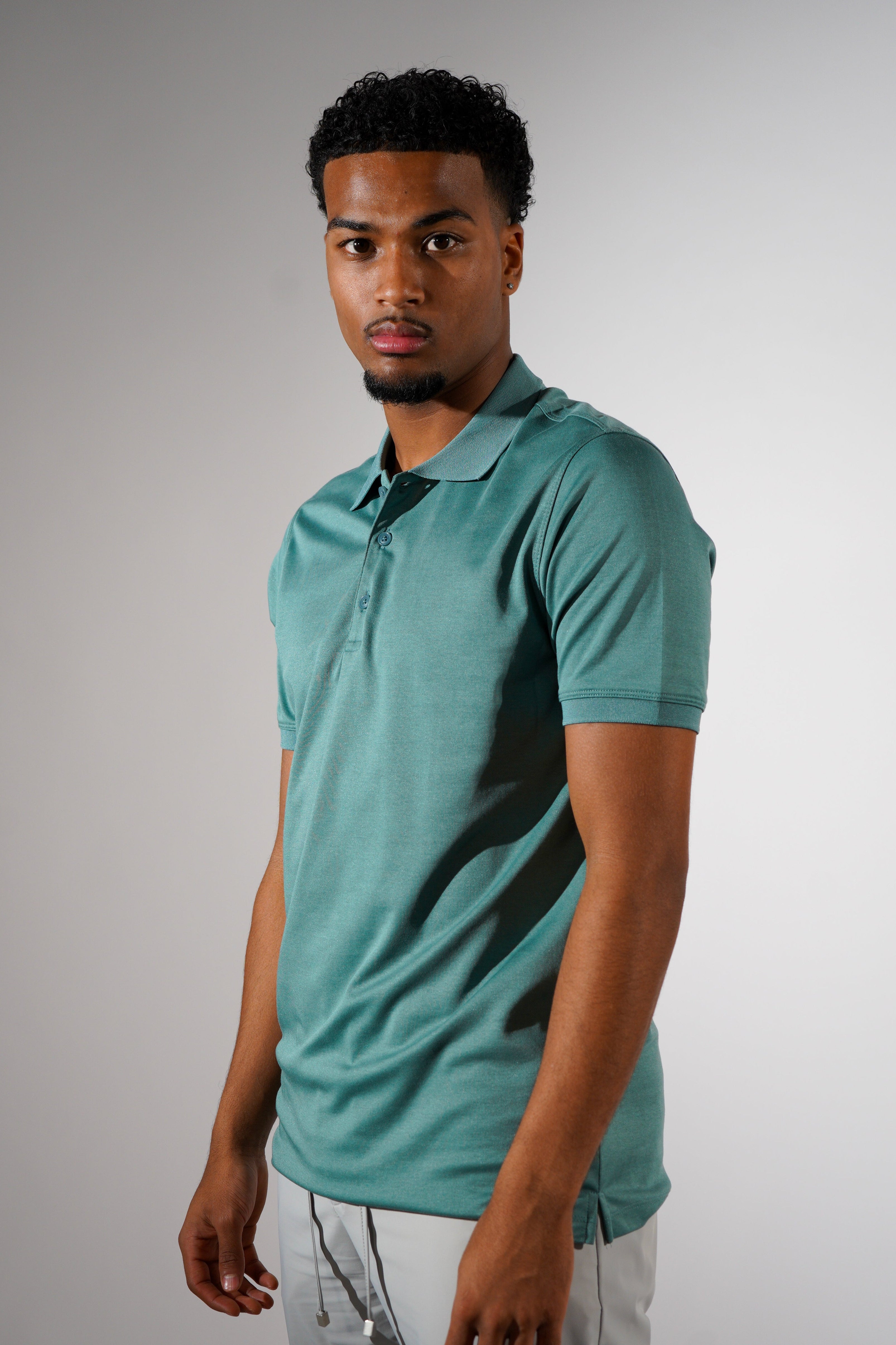 Mercerized Cotton Polo Button Galaxy