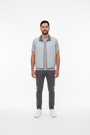 Bodywarmer set Grijs dubbelzijdig