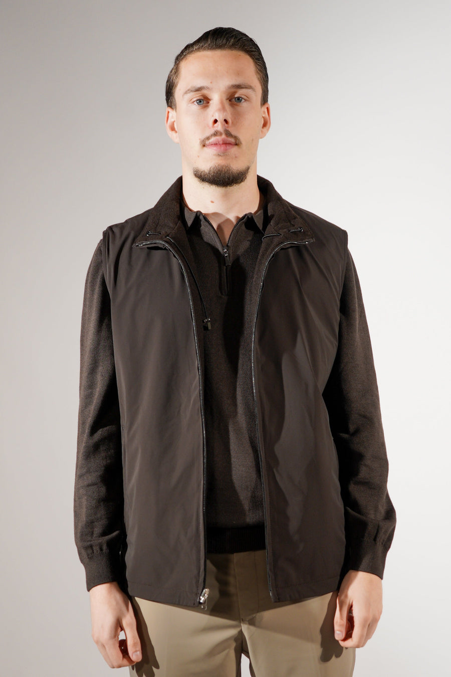 Bruine bodywarmer mm