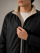 BLACK BEIGE REVERSIBLE PUFFER JACKET