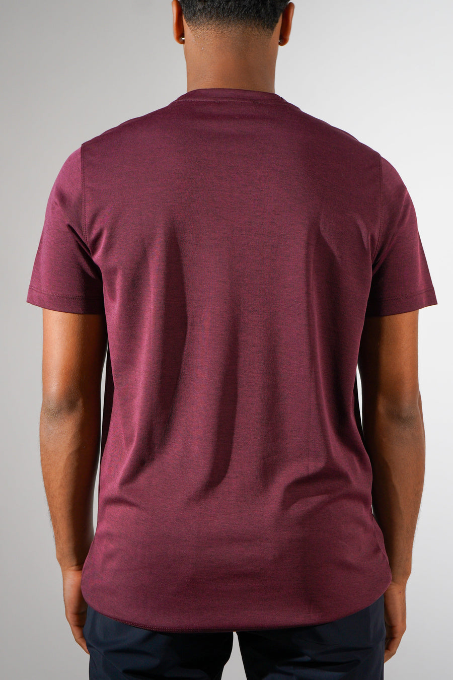 Cotton shirt Bordeaux rood