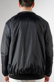 Zwarte/Beige dubbelzijdig Puffer jas