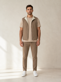DUNE TECH SUIT dubbelzijdig bruin beige