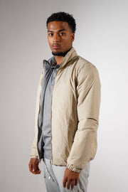 Dubbelzijdig jas grijs beige