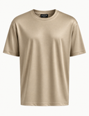 BIGSIZE Glans dubbel gemerceriseerd Beige