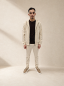 LIGHT BEIGE HOODED TECH SUIT