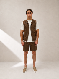 COPPER BROWN TECH SHORT SET